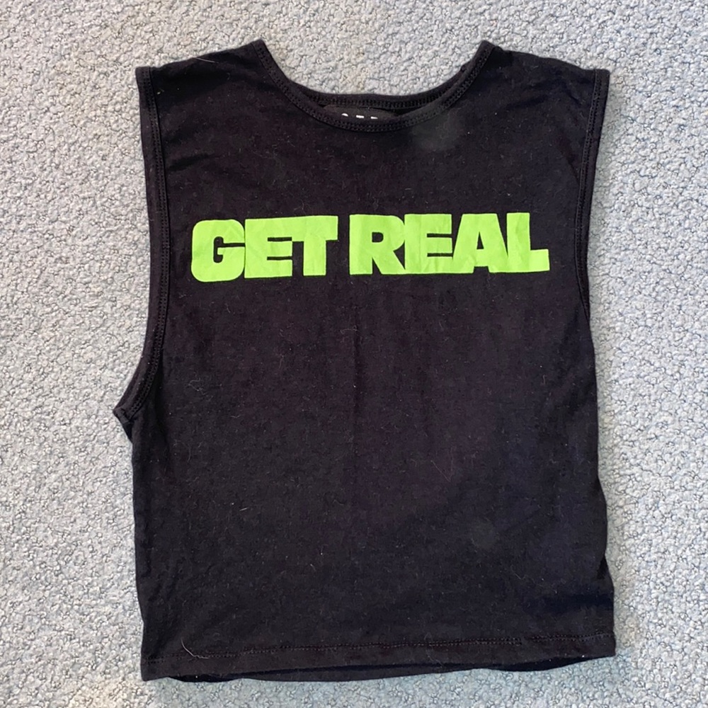 Black tank top